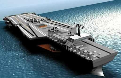 中国核航母浮出水面,满载排水量11万吨,美军坦言无力追赶