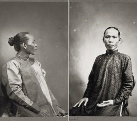 越南历史上最早的照片里面的人物都蓄发穿汉服如明朝