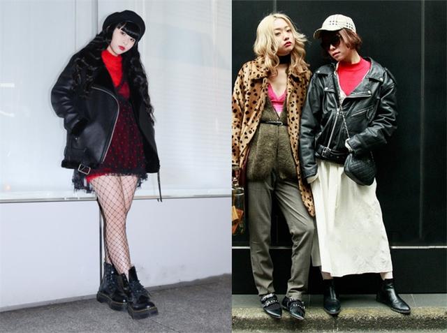 厚重沉闷的冬天不无聊，只要学霓虹妹来一件彩色足够