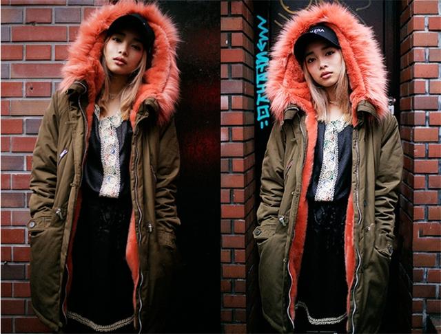 厚重沉闷的冬天不无聊，只要学霓虹妹来一件彩色足够