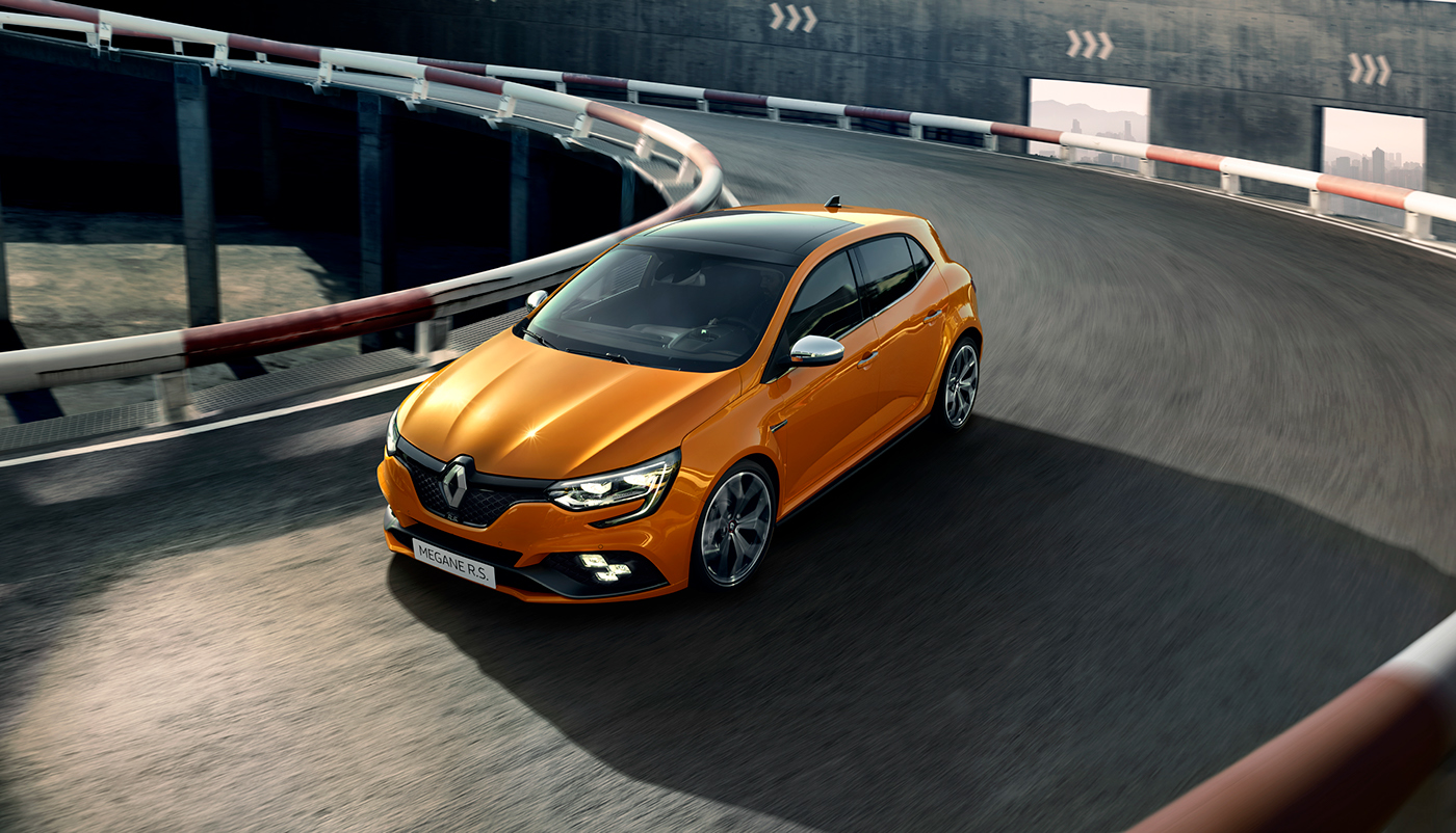 最新款雷诺梅甘娜rs,橘色超美!