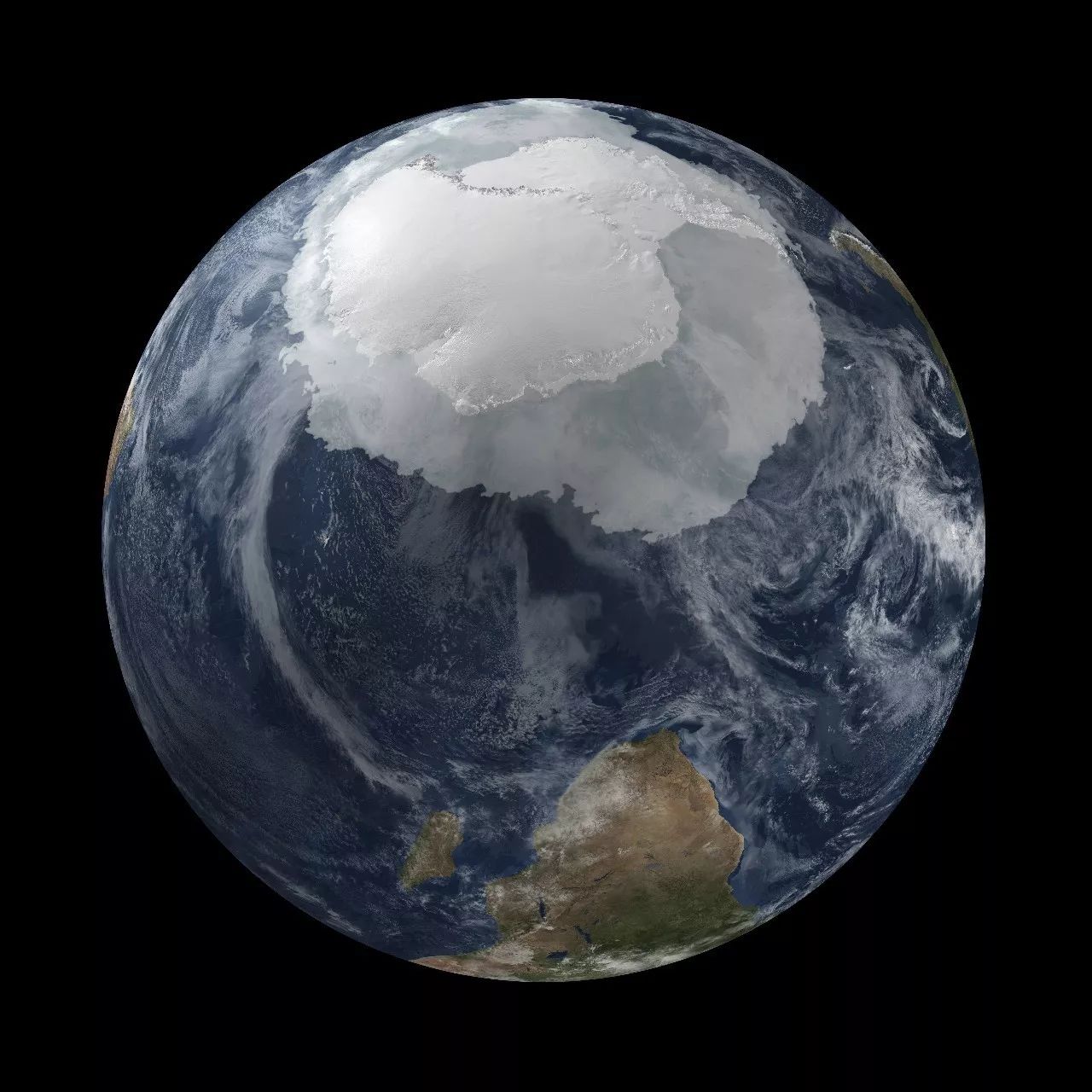 地球开始上演一场壮观的"新装发布会"从太空俯瞰海洋也跌入酷寒之中再