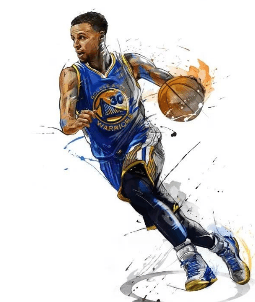 粉丝福利, 最值得珍藏的nba巨星手绘图!