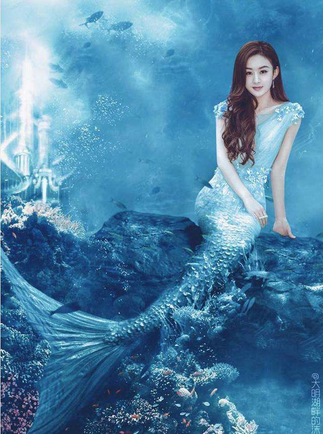 作为最美生物,钟丽缇赵丽颖王鸥的美人鱼造型超唯美,邓超超辣眼