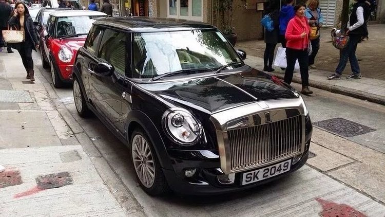 老款a6改成新款,mini改成劳斯莱斯,车主一看就是个手艺人-新浪汽车