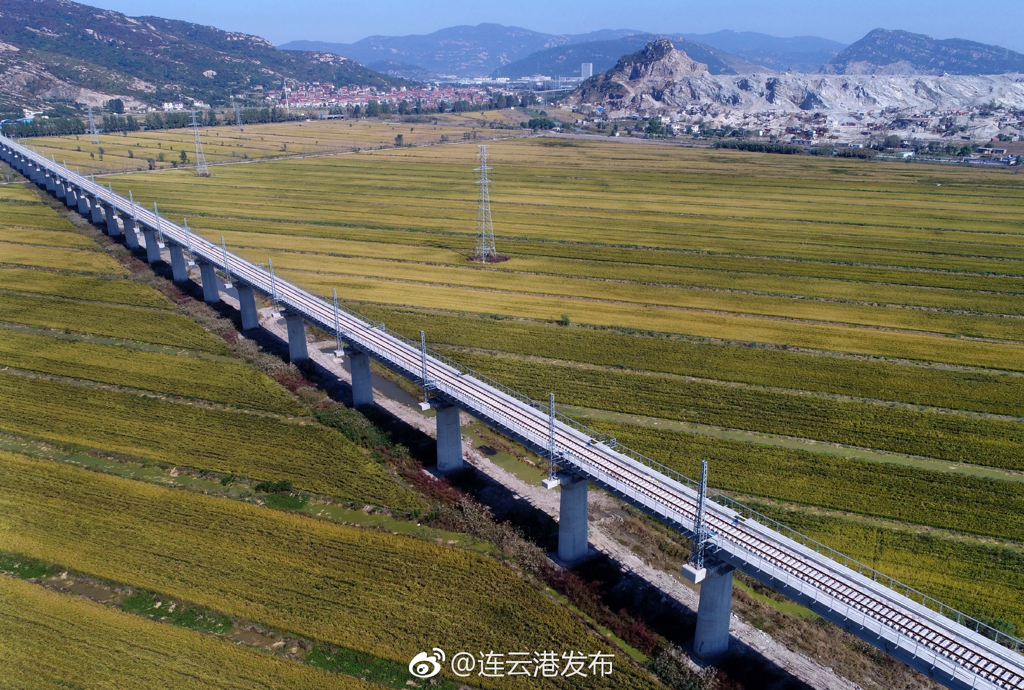 连盐铁路连云港段进入轨道精调施工阶段-新浪汽车青盐铁路连盐段开始