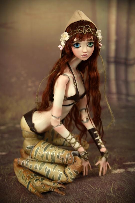 陶瓷bjd娃娃,这些纯手工的艺术品,她们的装扮,有时候也很时尚