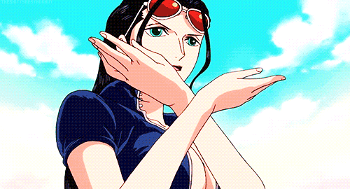 海贼王中那些不吐不快罗宾的眼神有点邪恶呢