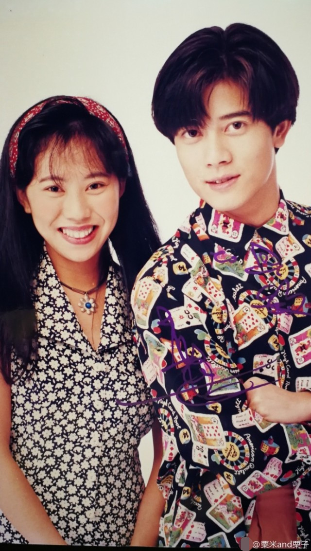 网友与"阿王"郭富城的合照.