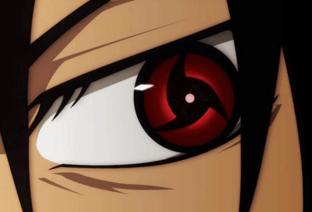 三勾玉写轮眼是普通写轮眼的最高形态,佐助和鸣人第一次在终结谷之战