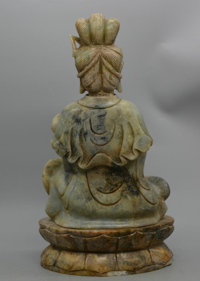 难得一遇"和田青白玉观音坐像"特级推荐!