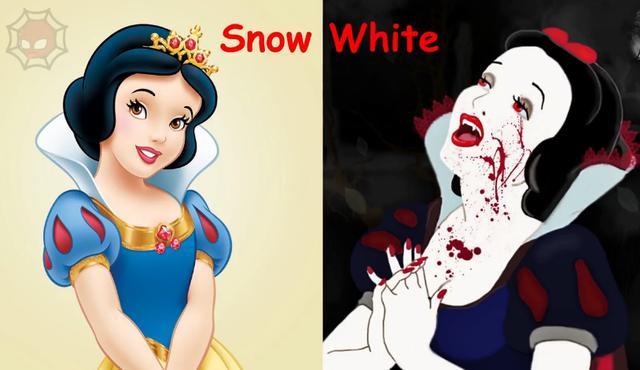 丧尸风格的迪士尼公主,看完以后让人没有食欲!