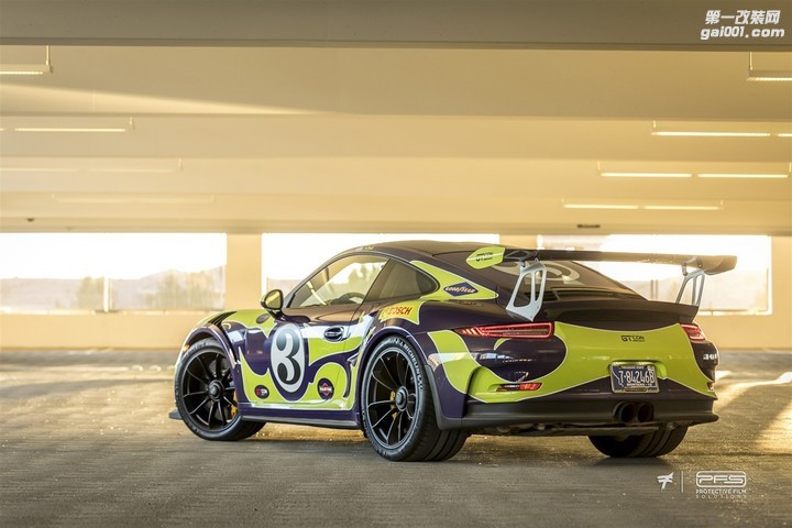 改装蓝紫色嬉皮士保时捷911 gt3 rs-新浪汽车