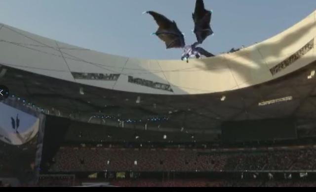 英雄联盟鸟巢霸气远古巨龙来袭!这直播技术绝无仅有!特自豪