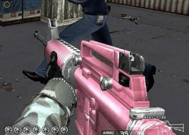 cf粉色的枪图片