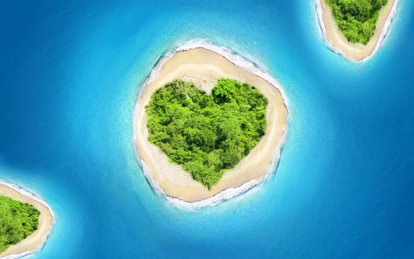 八张与世隔绝的海岛照片,还好没被困在上面,最后一座心形岛