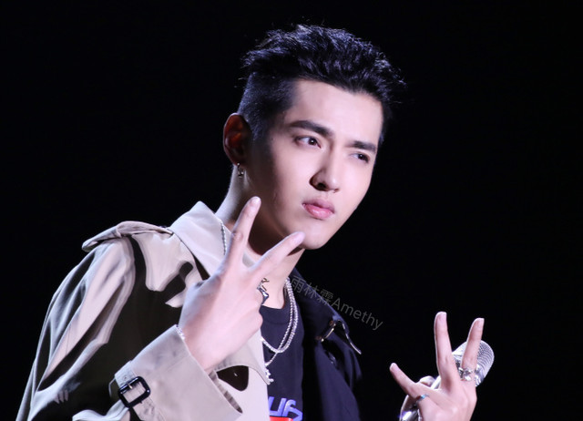 吴亦凡深圳生日会 吴亦凡实力模仿粉丝捂脸哭 太可爱了