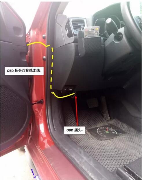 左右侧裙连接线束2.控制器3.obd插头接线4.12v常电电源保险取电器5.