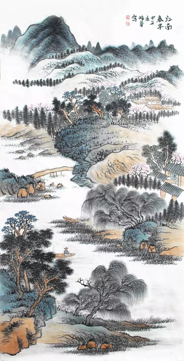 山水画家杨振华作品欣赏__财经头条