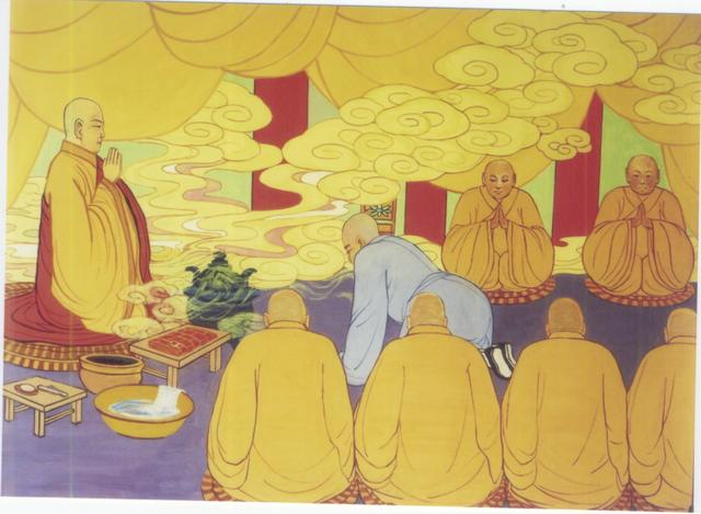 禅宗逐渐形成,达摩传给二祖慧可,慧可传给三祖僧璨,继而四祖道信,五祖