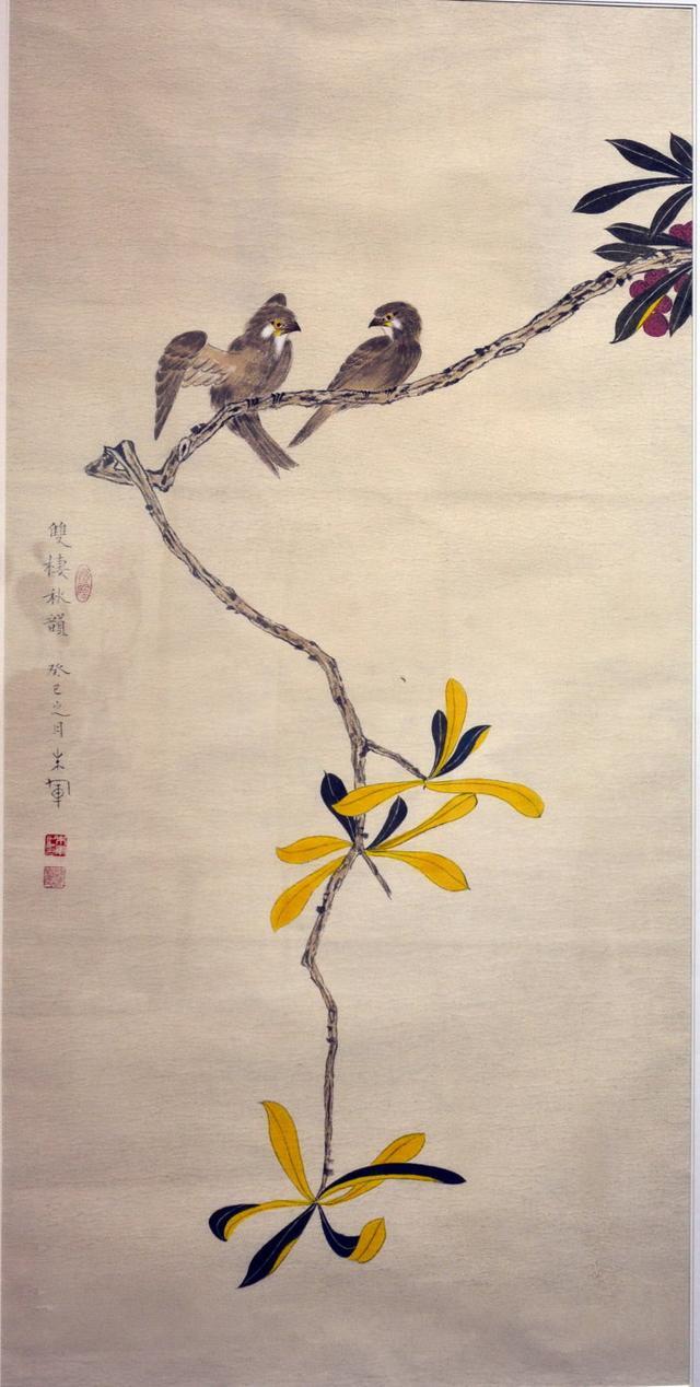 央视主持人朱军画鸟作品欣赏内容丰富题材多样俨然一个画家