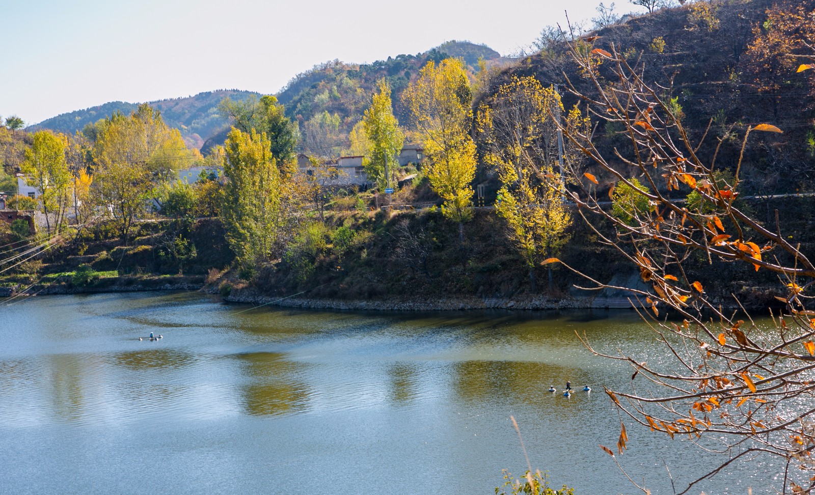 济南西营枣林水库秋色图|秋色|水库|济南_新浪新闻