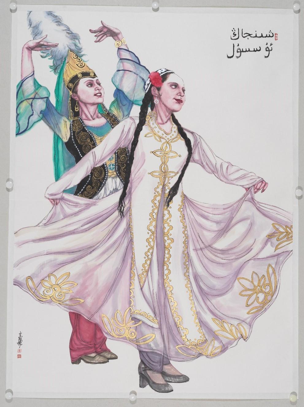 新疆舞——李鼎成2018年挂历作品欣赏