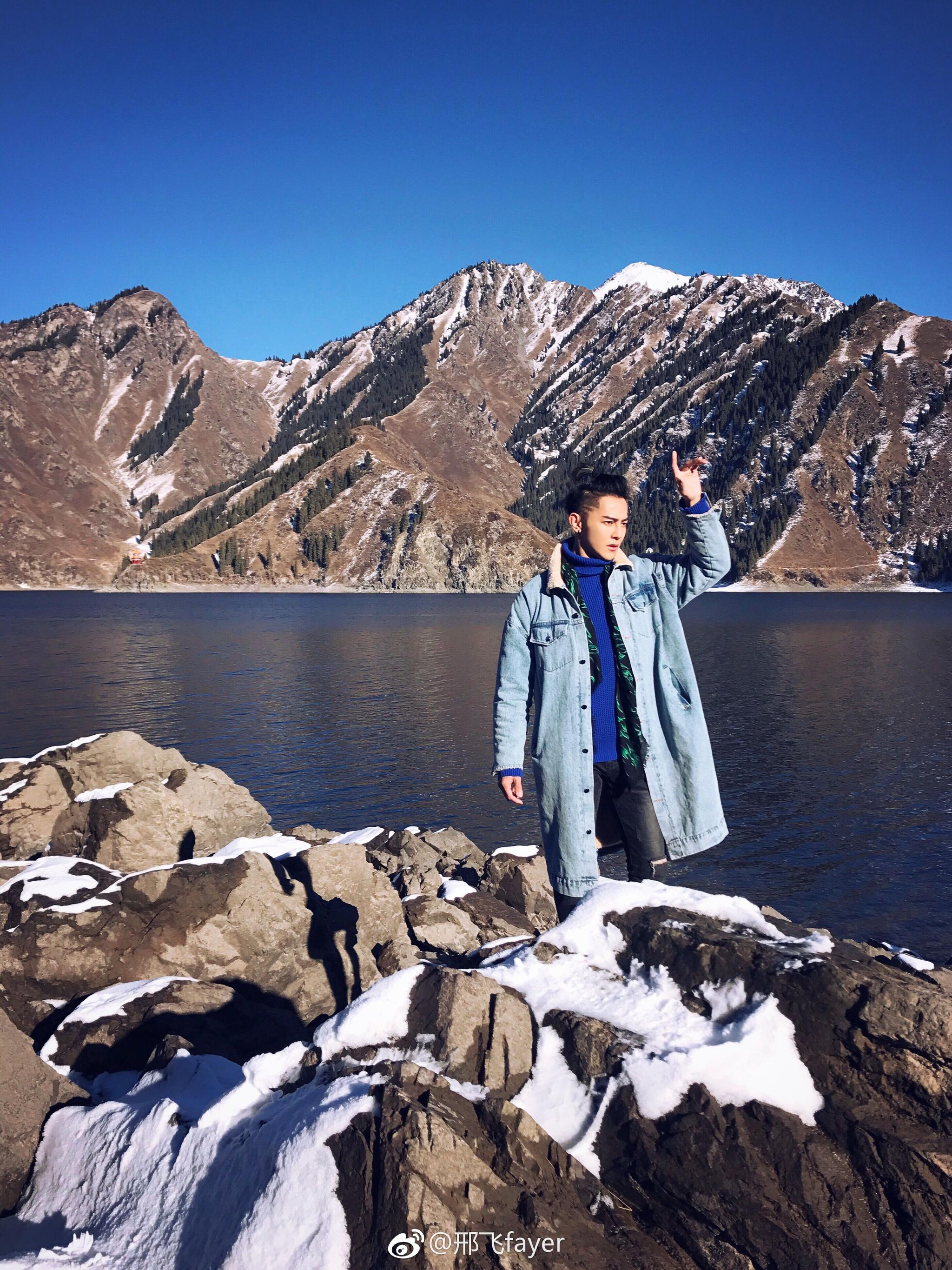 汪东城新疆天池美景配美男_新浪看点