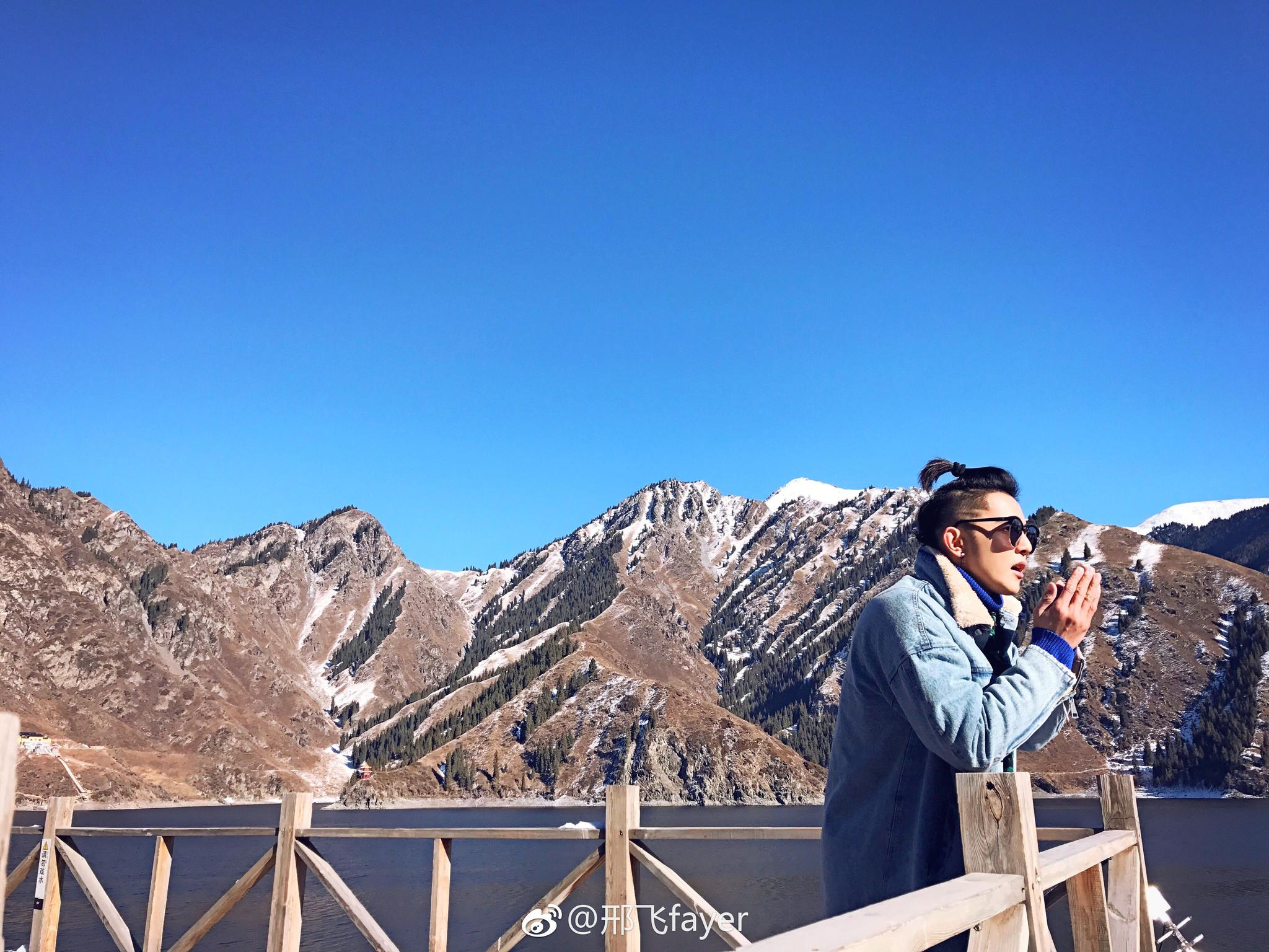 汪东城新疆天池美景配美男_新浪看点