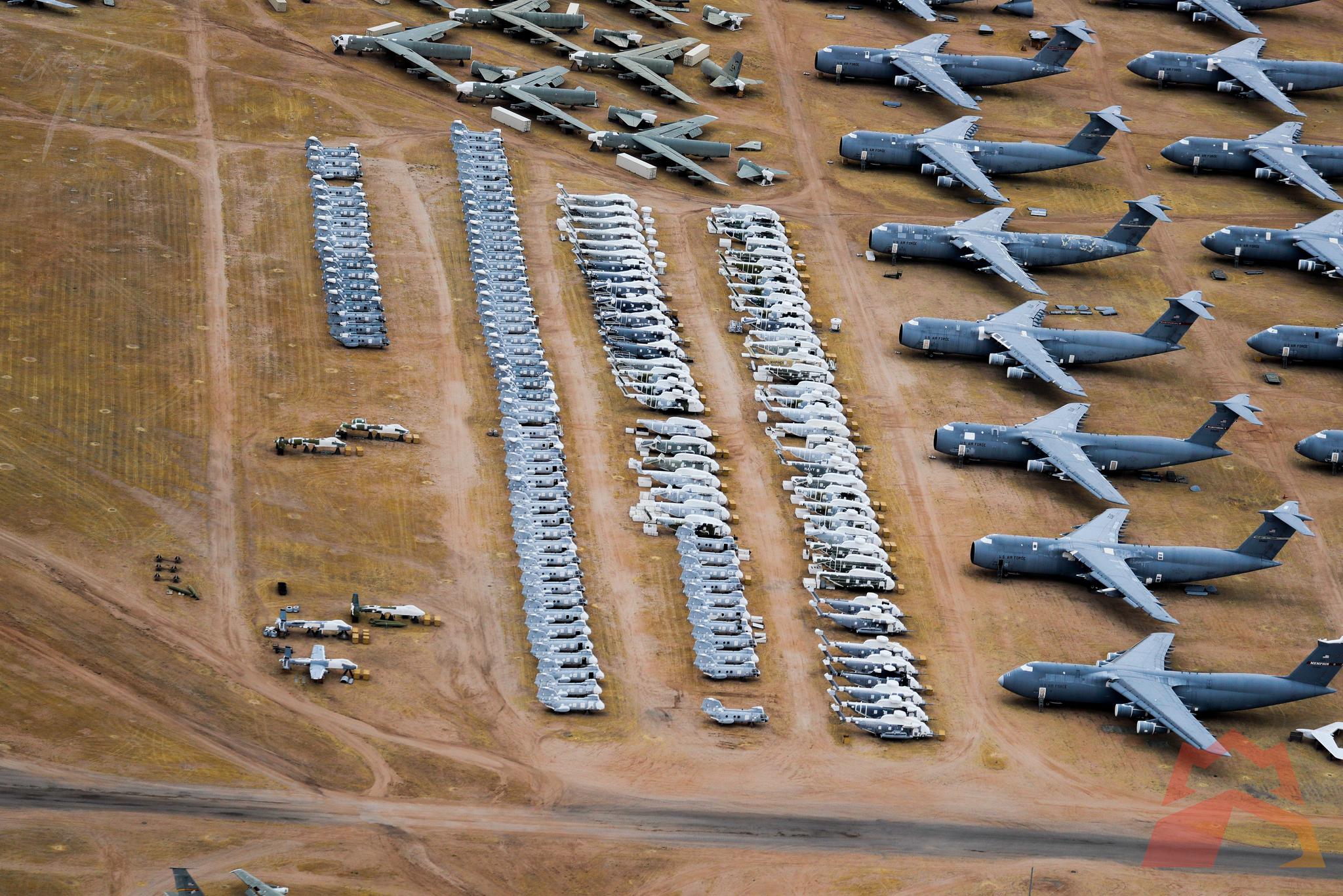 美国莫哈韦飞机坟场图片