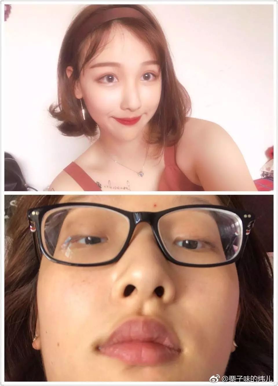 看到女友卸妆后,吓得我都软了