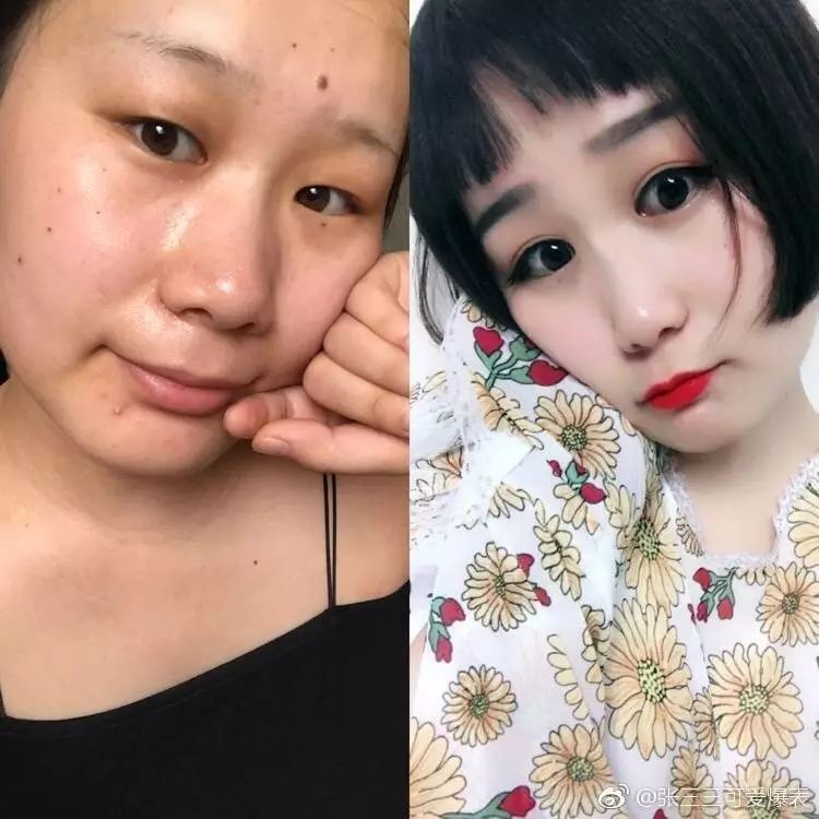 看到女友卸妆后,吓得我都软了