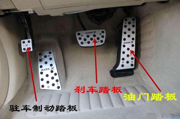 自动挡车型只有两个踏板,没有离合踏板