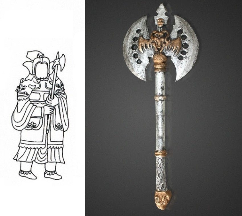 飞叉.用于飞掷杀敌的叉,又称标叉.