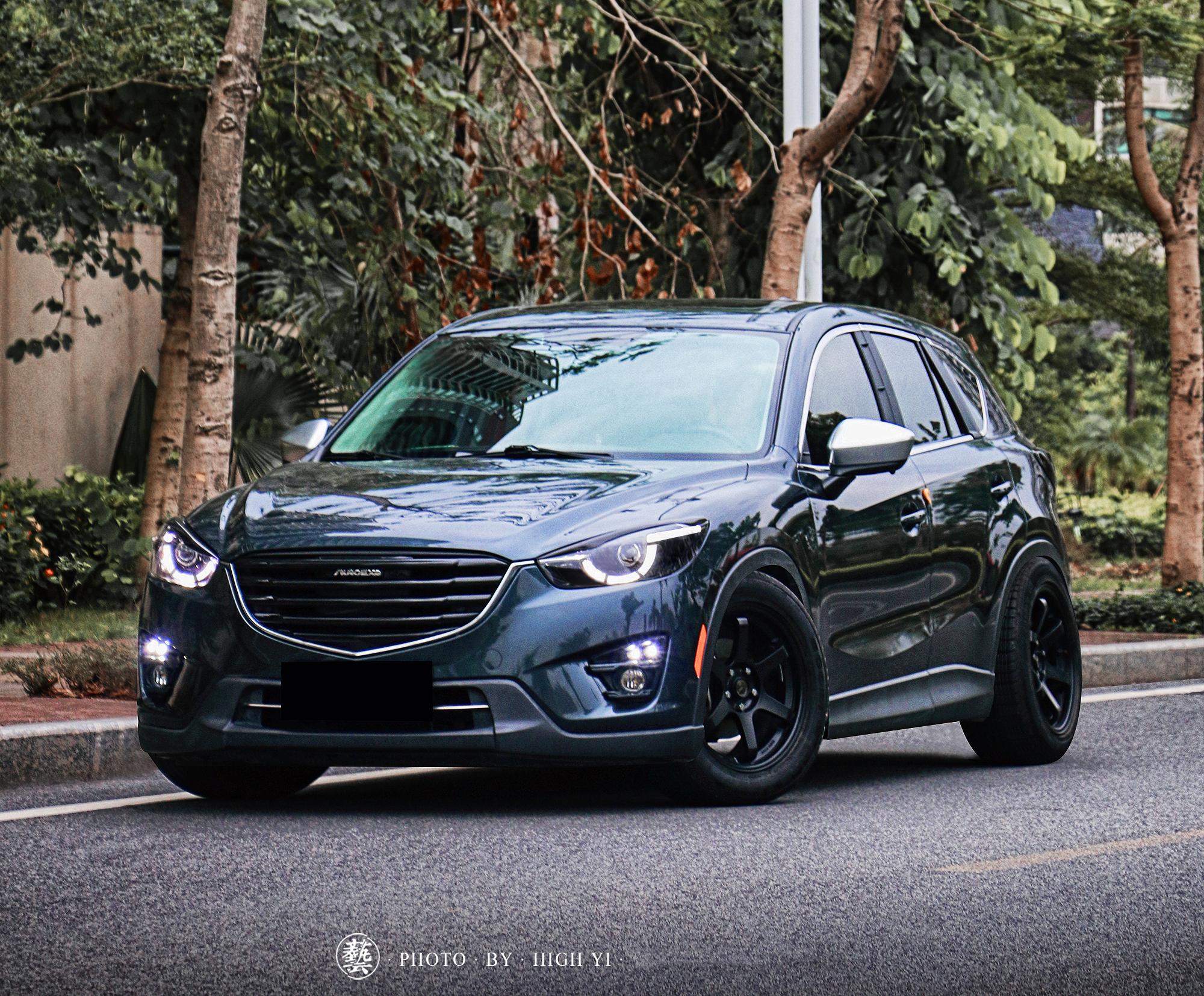 低调又神秘的鬼面中网,珠海车友的马自达cx-5改装案例!