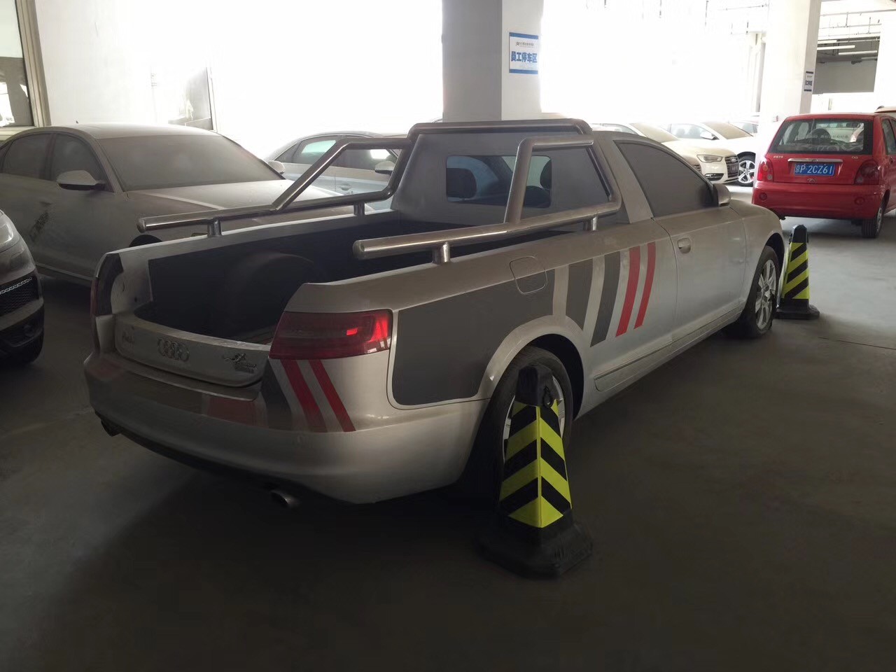 万中无一:奥迪a6l皮卡车