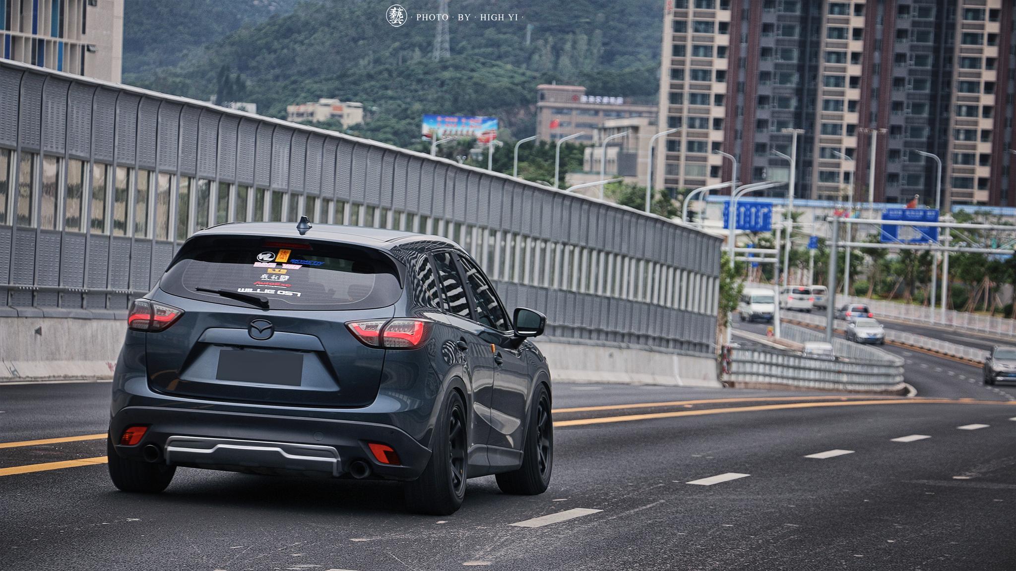 低调又神秘的鬼面中网,珠海车友的马自达cx-5改装案例!