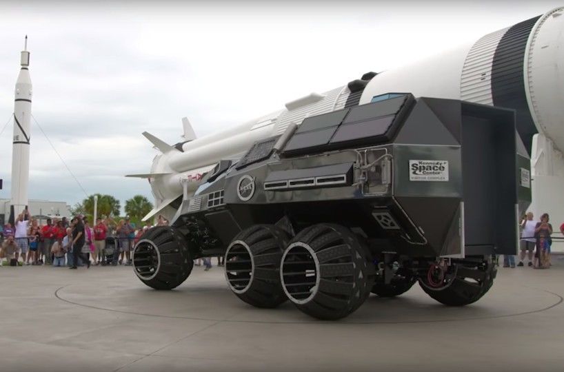 nasa新造的火星车亮相 看起来很有科技感