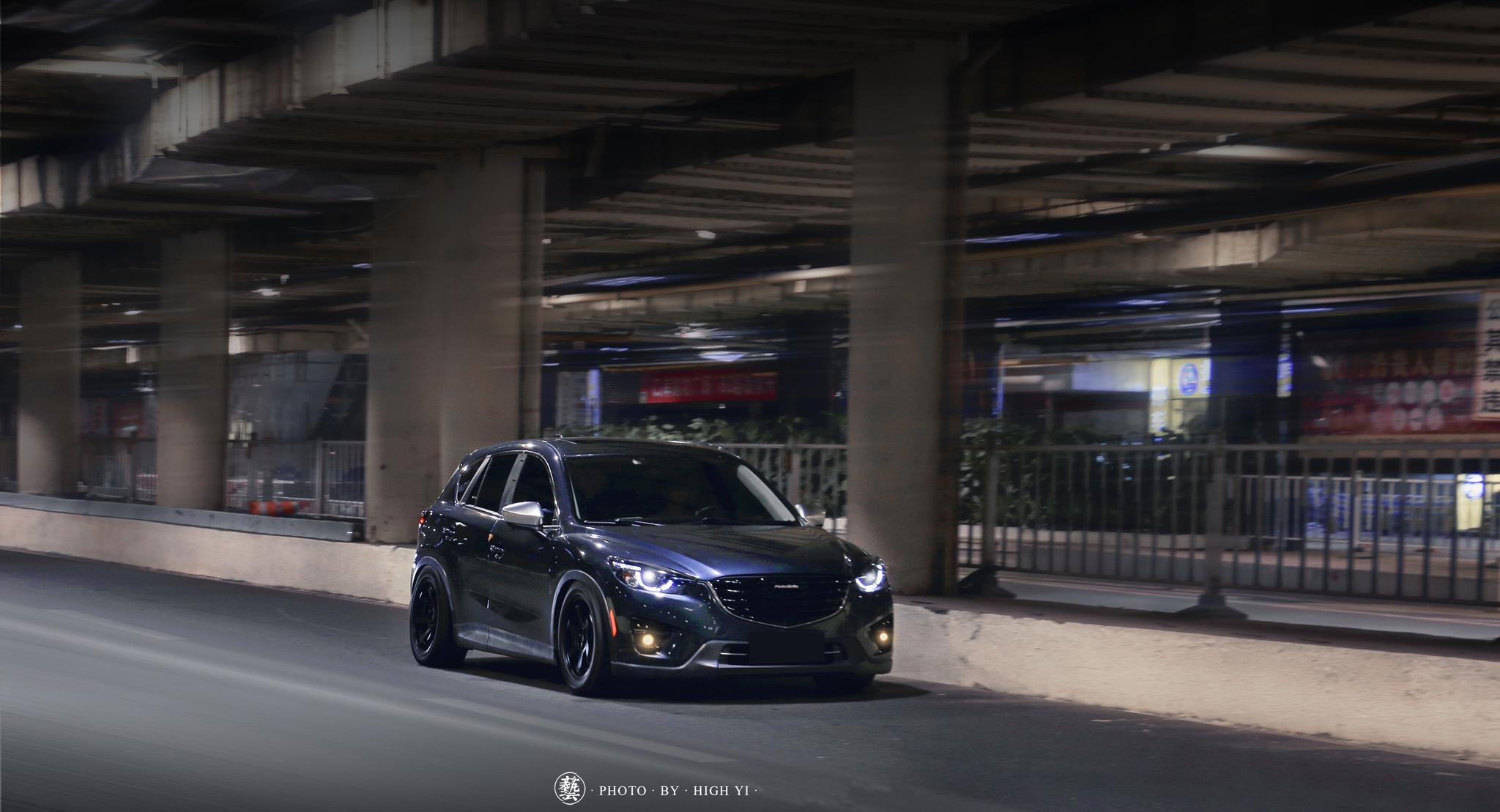 低调又神秘的鬼面中网珠海车友的马自达cx5改装案例