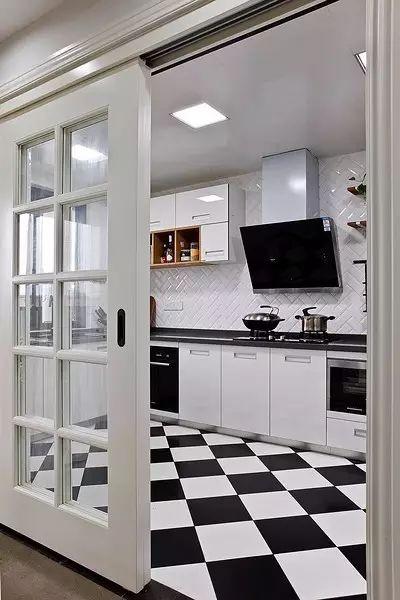 黑白配的瓷砖,别太好看了啊!