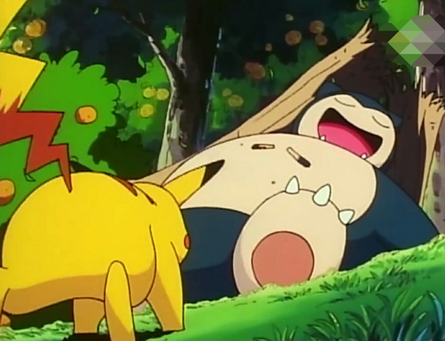 咳咳,其实是通过胖丁的天籁之曲,把卡比兽给催眠了,然后小智给捡了一