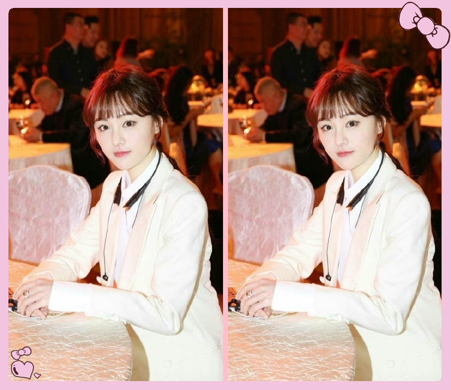 有一次看到郑爽身穿白色西装打扮,在搭配一个美丽的空气刘海尽显文艺