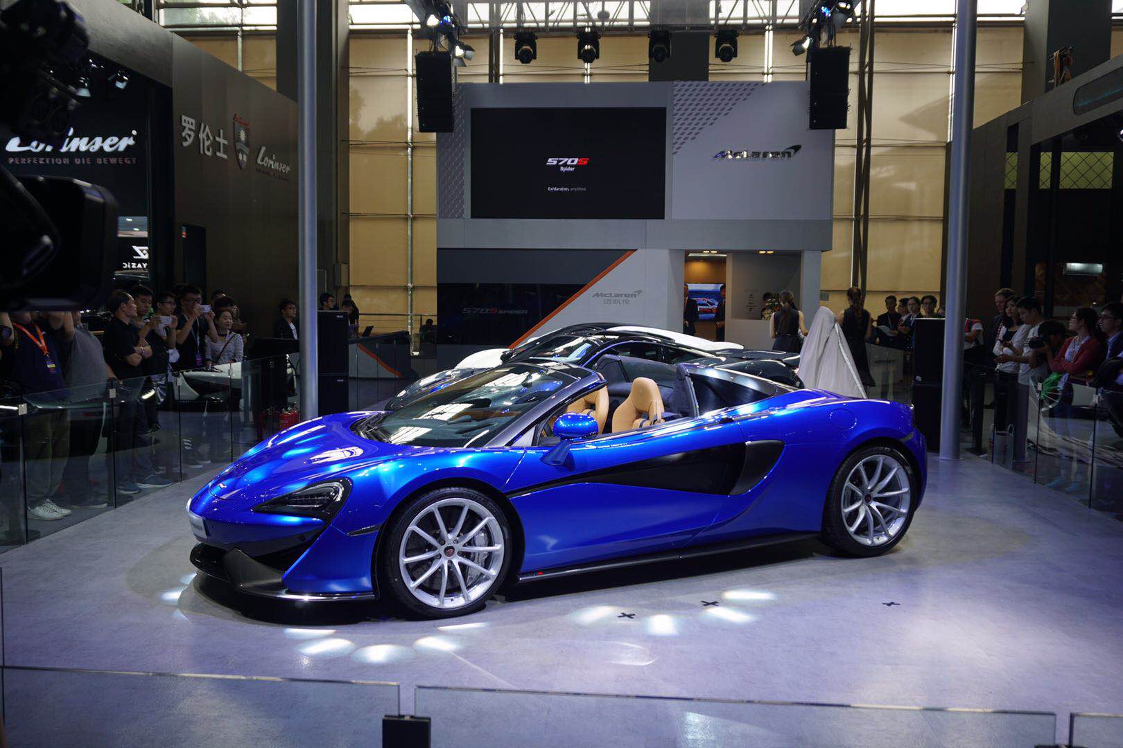 敞篷超跑帅到掉渣,迈凯伦570s spider亮相广州车展