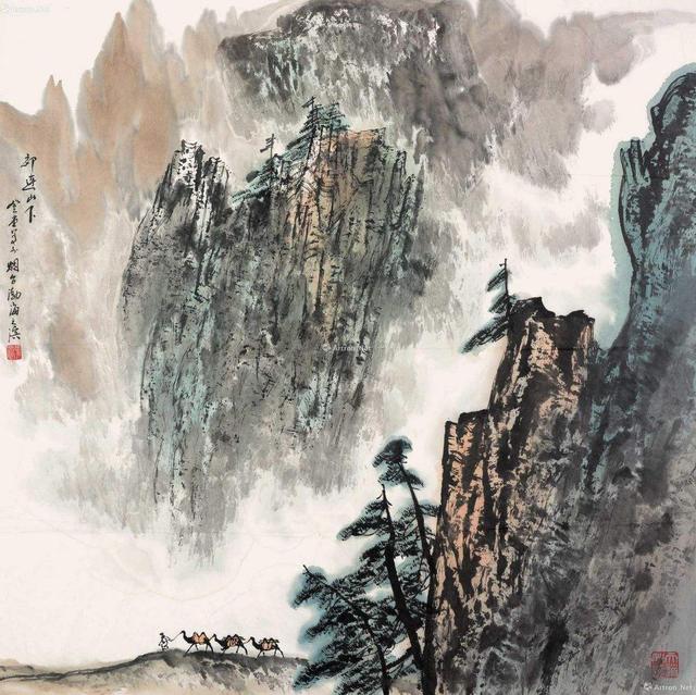 齐鲁山水名家张登堂山水画欣赏