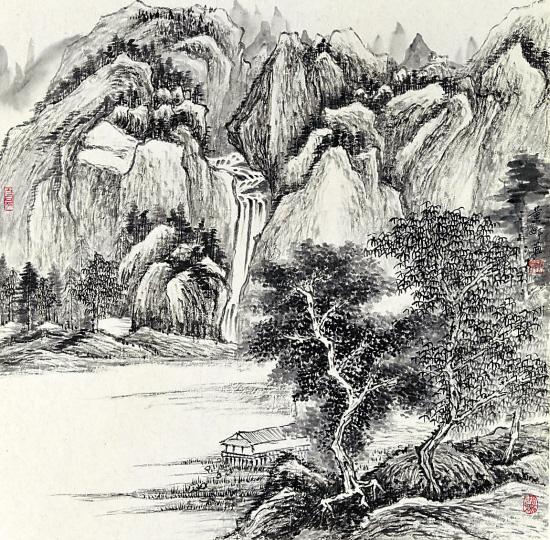 当代最美女画家画出最美的山水画