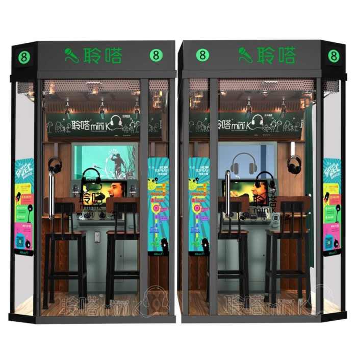 相比于现在流行于大街商圈的迷你ktv,全民k歌自助店有什么优势呢?