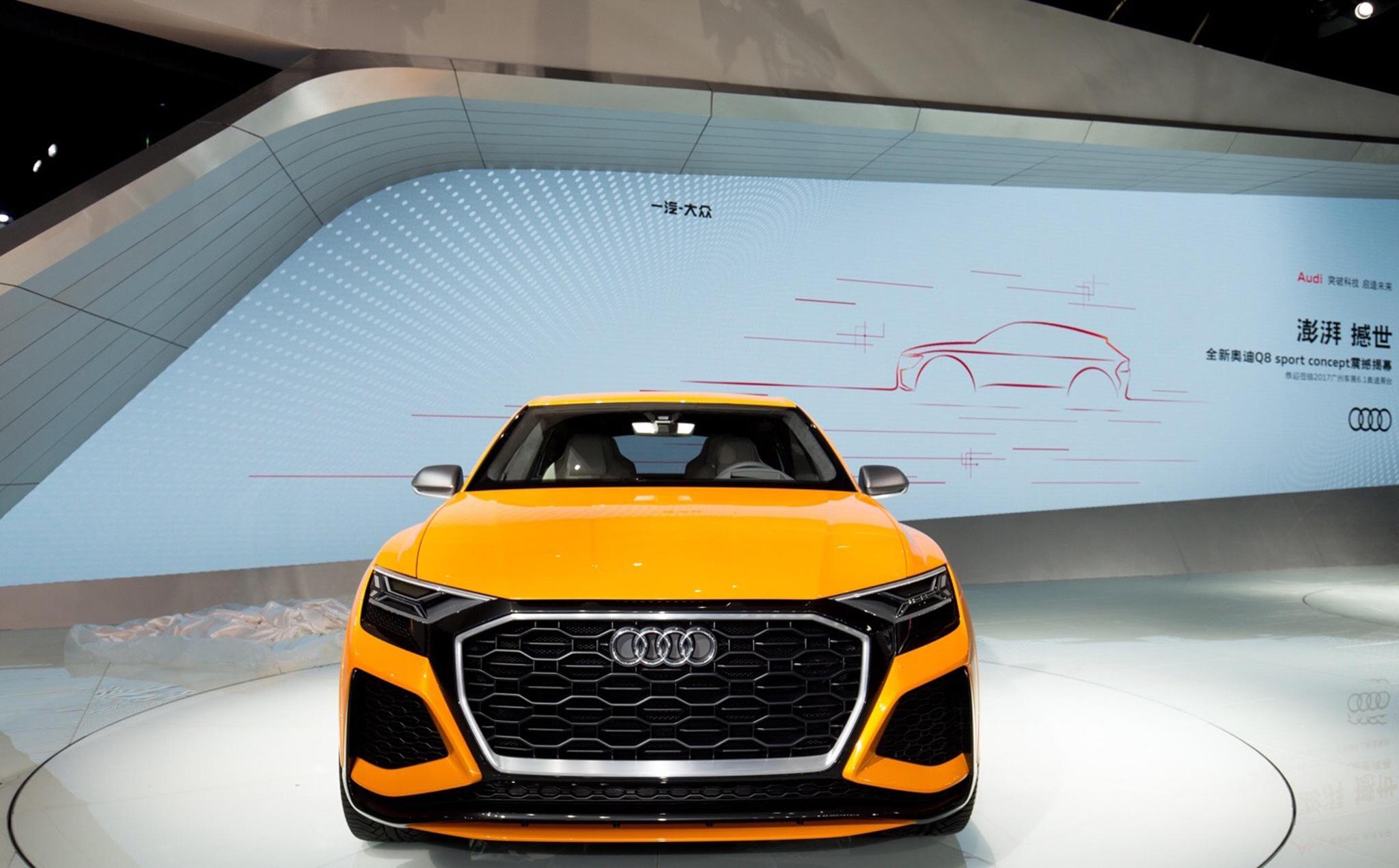 2017广州车展概念车实拍:全新奥迪q8 sport concept 亚洲首发!