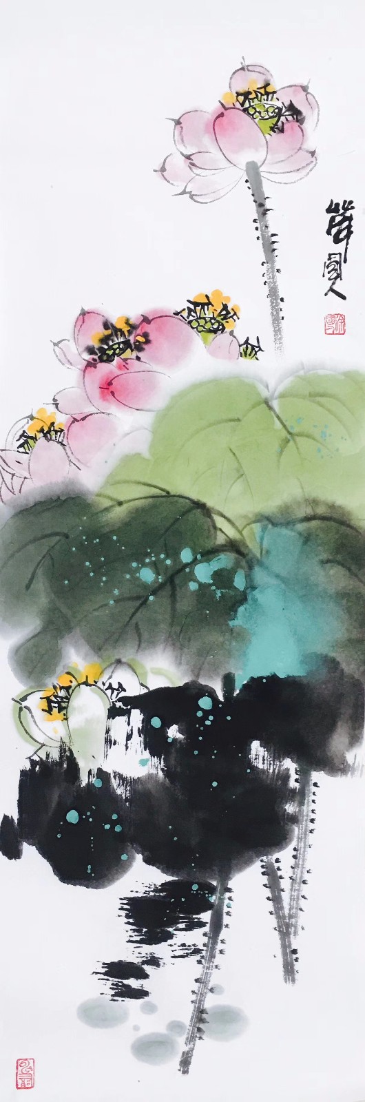 徐国人先生水彩国画艺术作品欣赏