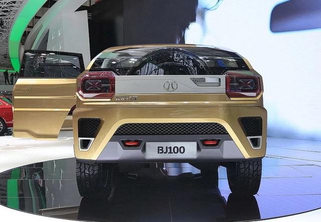 北汽最高端车型-bj100亮相,号称国产悍马车长超5米,或售70万