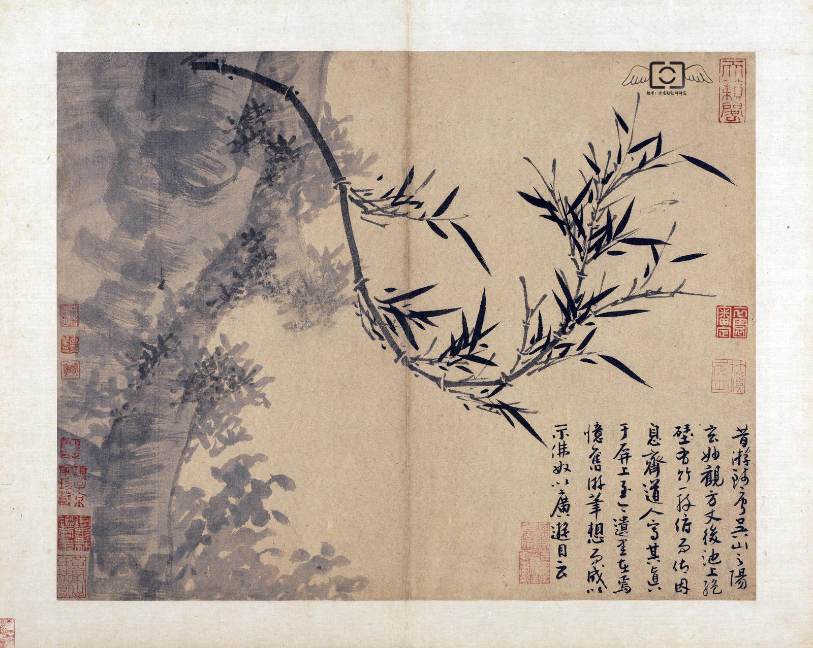 鉴赏元四家之画竹大师吴镇的墨竹谱